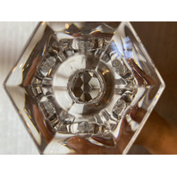 PAIR Of VTG VAL ST LAMBERT Crystal ELYSEE Candlesticks SIGNED 11"H BELGIUM