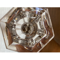 PAIR Of VTG VAL ST LAMBERT Crystal ELYSEE Candlesticks SIGNED 11"H BELGIUM