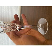 PAIR Of WATERFORD Crystal PEACE Champagne Flutes 9.25"H SIGNED