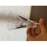 PAIR Of WATERFORD Crystal PEACE Champagne Flutes 9.25"H SIGNED