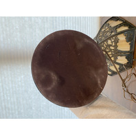 ANTIQUE ART NOUVEAU HEAVY Carmel Slag Glass Electric Table Lamp 23.5"H