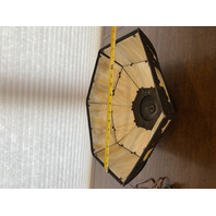 ANTIQUE ART NOUVEAU HEAVY Carmel Slag Glass Electric Table Lamp 23.5"H