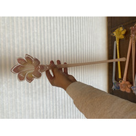 Large Vase With 11 MURANO Multicolored Large Art Glass Flowers SET (12)