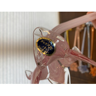 Large Vase With 11 MURANO Multicolored Large Art Glass Flowers SET (12)