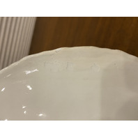 RARE ANTIQUE MEISSEN Hand Painted Floral Porcelain Plate 8.75"W SIGNED