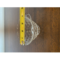 VTG AMERICAN FOSTORIA Cubist Pattern Footed Tea Cup 2.75"H