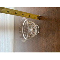 VTG AMERICAN FOSTORIA Cubist Pattern Footed Tea Cup 2.75"H