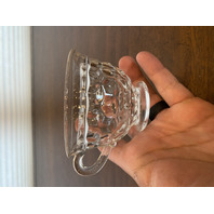 VTG AMERICAN FOSTORIA Cubist Pattern Footed Tea Cup 2.75"H