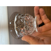 VTG AMERICAN FOSTORIA Cubist Pattern Footed Tea Cup 2.75"H