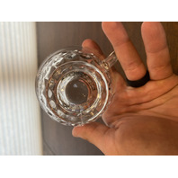 VTG AMERICAN FOSTORIA Cubist Pattern Footed Tea Cup 2.75"H