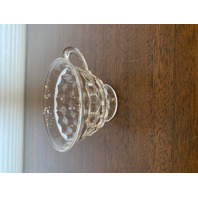 VTG AMERICAN FOSTORIA Cubist Pattern Footed Tea Cup 2.75"H