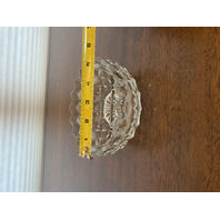 VTG AMERICAN FOSTORIA Cubist Pattern 2-Part Mayo Bowl 5.25"W