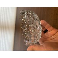 VTG AMERICAN FOSTORIA Cubist Pattern 2-Part Mayo Bowl 5.25"W