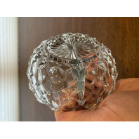 VTG AMERICAN FOSTORIA Cubist Pattern 2-Part Mayo Bowl 5.25"W