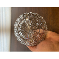 VTG AMERICAN FOSTORIA Cubist Pattern 2-Part Mayo Bowl 5.25"W