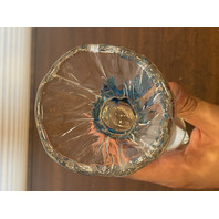 VTG HEAVY MURANO 2 Fish In A Bag Art Glass Sculpture 7"H, ITALY