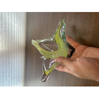 VTG Multicolored Murano Art Glass Basket/Candy Dish 7.5"L