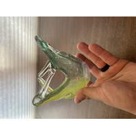 VTG Multicolored Murano Art Glass Basket/Candy Dish 7.5"L