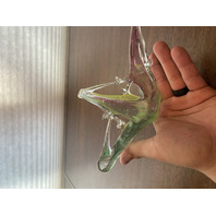 VTG Multicolored Murano Art Glass Basket/Candy Dish 7.5"L