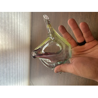 VTG Multicolored Murano Art Glass Basket/Candy Dish 7.5"L