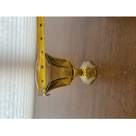 SET(10) VTG Independence Amber Octagonal Juice/Wine Glasses 4.75"H