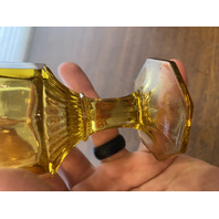 SET(10) VTG Independence Amber Octagonal Juice/Wine Glasses 4.75"H