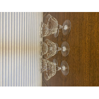 SET(6) VTG BACCARAT Crystal BRETAGNE Champagne/Tall Sherbet Glasses 4.25" SIGNED