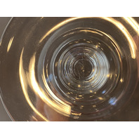 SET(8) STEUBEN Etched Monogram"HSH" Crystal Water Goblets 5.75"H SIGNED