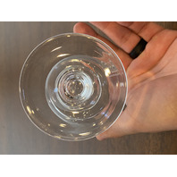 SET(8) STEUBEN Etched Monogram"HSH" Crystal Water Goblets 5.75"H SIGNED