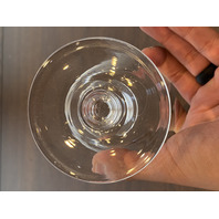 SET(8) STEUBEN Etched Monogram"HSH" Crystal Water Goblets 5.75"H SIGNED