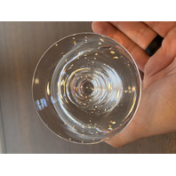 SET(8) STEUBEN Etched Monogram"HSH" Crystal Water Goblets 5.75"H SIGNED