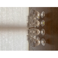 12 VTG WATERFORD Crystal COLLEEN Short Stem Claret Wine Glasses SIGNED 4.75"H