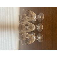 VTG SET(6) WATERFORD Crystal COLLEEN Sherry Glasses SIGNED 4.25"H
