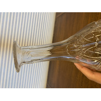 MARQUIS By WATERFORD Crystal BROOKSIDE Decanter W/Stopper SIGNED 12.75"H