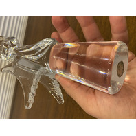 The Toscany Collection Lead Crystal Angel Figurine 9"H