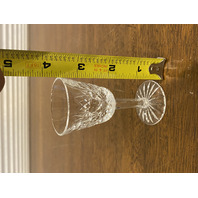 SET(3) VTG  WATERFORD Crystal LISMORE Cordial Glasses SIGNED  3.5"H IRELAND