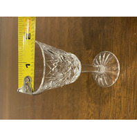 SET(3) VTG  WATERFORD Crystal LISMORE Cordial Glasses SIGNED  3.5"H IRELAND