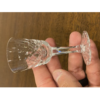 SET(3) VTG  WATERFORD Crystal LISMORE Cordial Glasses SIGNED  3.5"H IRELAND