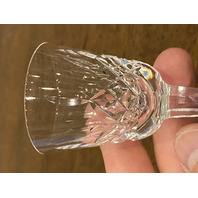 SET(3) VTG  WATERFORD Crystal LISMORE Cordial Glasses SIGNED  3.5"H IRELAND