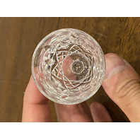 SET(3) VTG  WATERFORD Crystal LISMORE Cordial Glasses SIGNED  3.5"H IRELAND