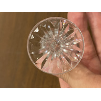 SET(3) VTG  WATERFORD Crystal LISMORE Cordial Glasses SIGNED  3.5"H IRELAND