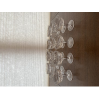 SET(12) VTG WATERFORD Crystal LISMORE Champagne/Tall Sherbet Glasses SIGNED 4"H