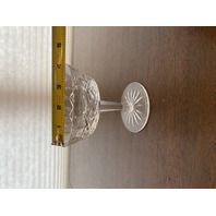 SET(12) VTG WATERFORD Crystal LISMORE Champagne/Tall Sherbet Glasses SIGNED 4"H