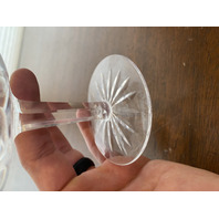 SET(12) VTG WATERFORD Crystal LISMORE Champagne/Tall Sherbet Glasses SIGNED 4"H