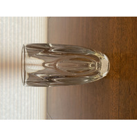 VTG Clear RUDOLF SCHROTTER For Rosice Glassworks SKLO Union "Bullet" Vase 7 7/8"