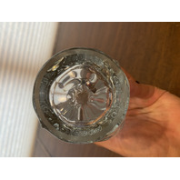 VTG Clear RUDOLF SCHROTTER For Rosice Glassworks SKLO Union "Bullet" Vase 7 7/8"