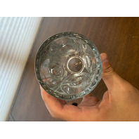 VTG Clear RUDOLF SCHROTTER For Rosice Glassworks SKLO Union "Bullet" Vase 7 7/8"