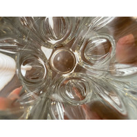 VTG Clear RUDOLF SCHROTTER For Rosice Glassworks SKLO Union "Bullet" Vase 7 7/8"