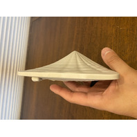 VTG Lladro Collector's Society White Shell Plaque Don Quixote SIGNED 5.75"L