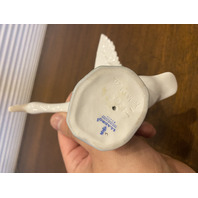 VTG LLADRO JUMPING DUCK Glossy Porcelain Figurine #1265 SPAIN 6"L